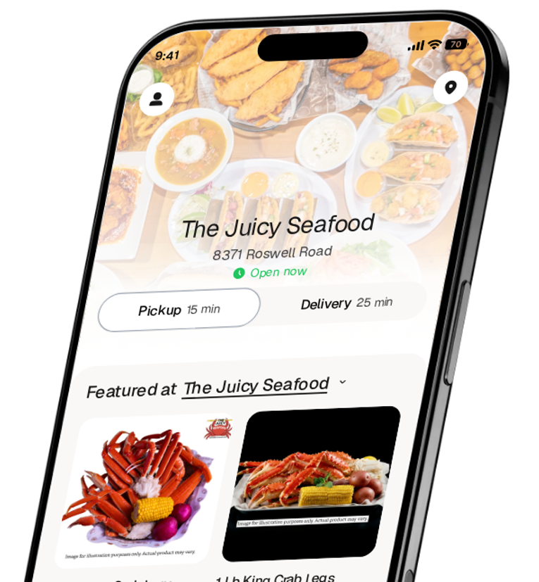 The Juicy Seafood app preview