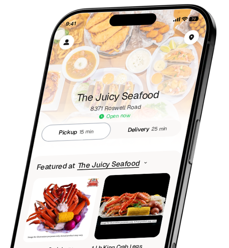 The Juicy Seafood app preview